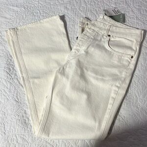 NWT • H&M • off white • denim pants • size 40